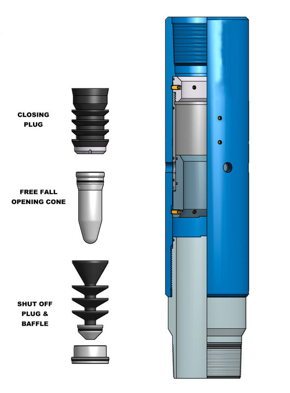 API ISO Standard 9-5/8 L80 BTC Thread Hydraulic Stage Collar για τσιμεντοποίηση πηγών πετρελαίου ή αερίου
