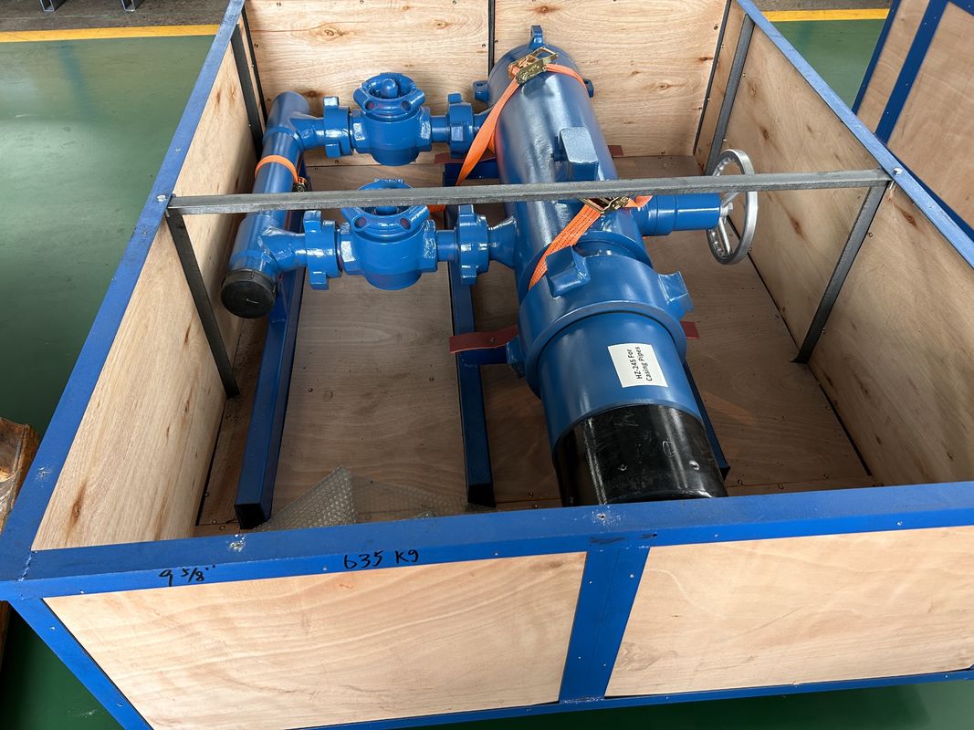 9-5/8' API Casing LTC BTC Buckle συνδεδεμένη 21Mpa Εργασιακή πίεση Single Plug Cementing Head With Wooden Packing 635KG