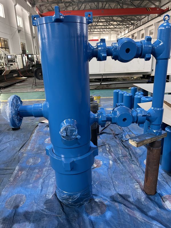 9-5/8' API Casing LTC BTC Buckle συνδεδεμένη 21Mpa Εργασιακή πίεση Single Plug Cementing Head With Wooden Packing 635KG