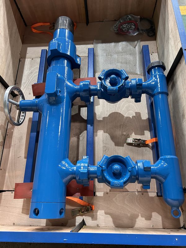 9-5/8' API Casing LTC BTC Buckle συνδεδεμένη 35Mpa Εργασιακή πίεση Single Plug Cementing Head With Wooden Packing 635KG