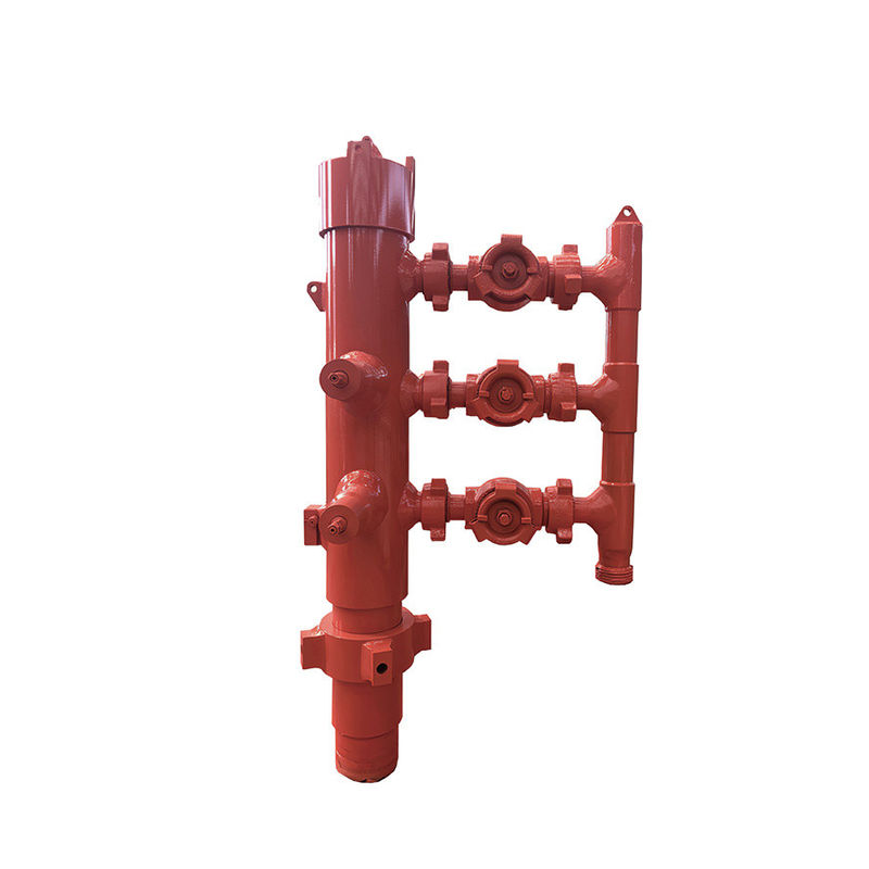 9-5/8' API Casing LTC BTC Buckle συνδεδεμένη 35Mpa Εργασιακή πίεση Double Plug Cementing Head
