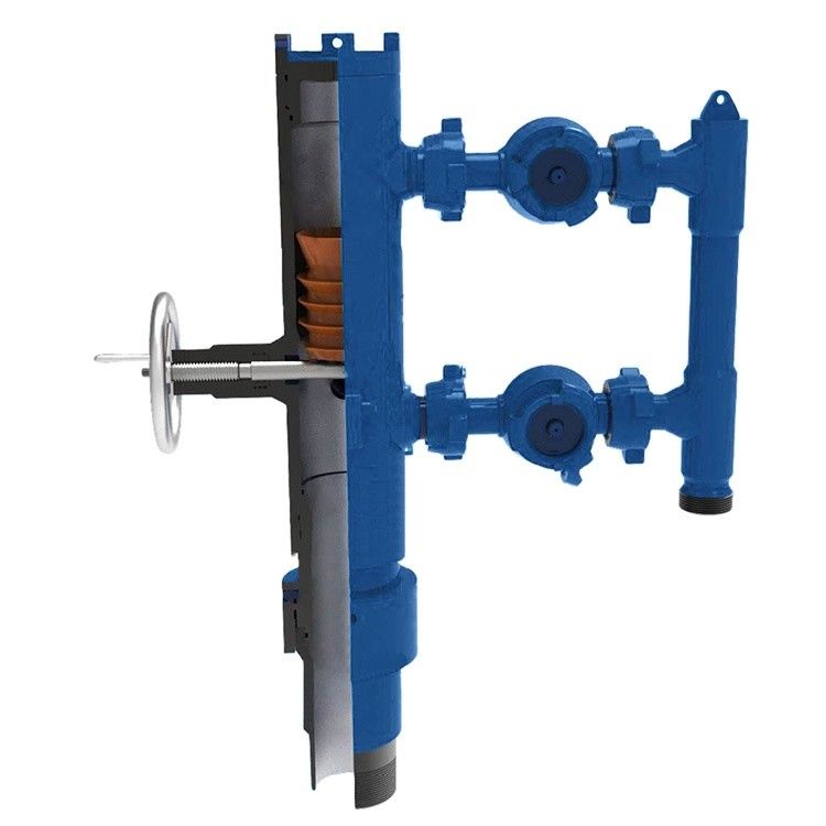 13-3/8' API Casing BTC Buckle συνδεδεμένη 35Mpa Εργασιακή πίεση Διπλό πλέγμα Κεφαλή τσιμεντοποίησης με ξύλινη συσκευασία