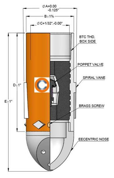 Μία βαλβίδα Plug-in Float Shoe για εξοπλισμό τσιμεντοποίησης πετρελαϊκών πεδίων για την παραγωγή πετρελαϊκών γεωτρήσεις 1 έτος εγγύηση πυρήνας αντλίας